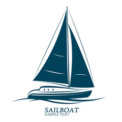 sailing boats vector.illustration