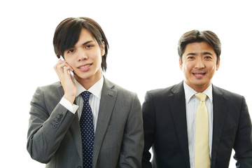 笑顔のビジネスマン