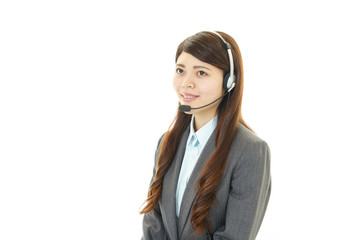 笑顔のオペレーター