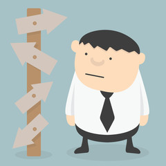 Businessman choice eps 10