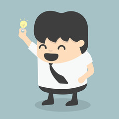 Businessman get  idea