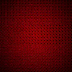 red background with hearts