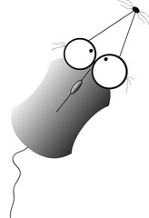 Computer mouse with real mouse