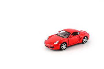 Fototapeta na wymiar red toy car