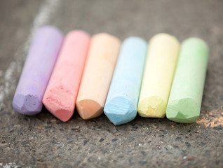 colored chalk