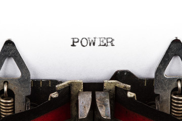 Typewriter with text power - 65959510