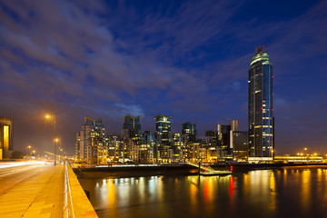 St George Wharf In London At Night