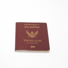 Thailand passport isolated