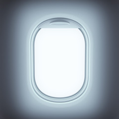 Window of airplane