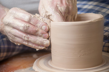 Hands of a potter