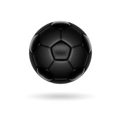 Naklejka premium Black soccer ball