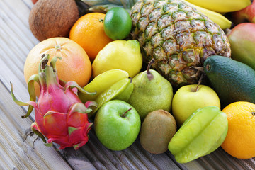 fresh tropical fruits