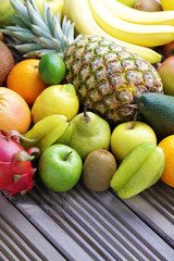 fresh tropical fruits