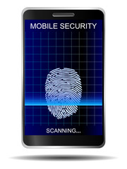 Smartphone Fingerabdruck Sensor - obrazy, fototapety, plakaty
