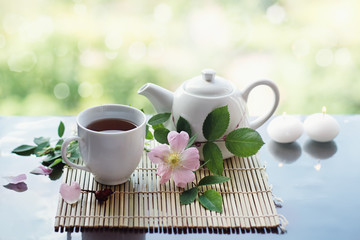 Tea with wild rose