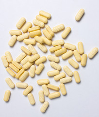pills isolated on white background