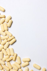 pills isolated on white background