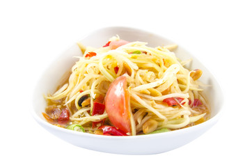 Thai papaya salad or Som Tum