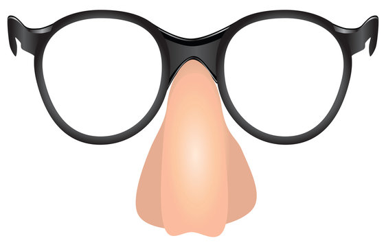 Nose with glasses