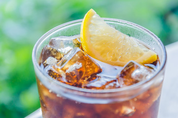 Cola lemon glass