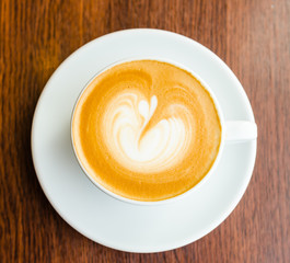 Latte coffee