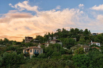 Obraz premium The picturesque village of Parthenonas