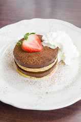 Chocolate pudding pancake