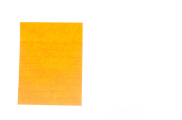 Paper note isolated on white background