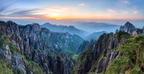 Photo sur Plexiglas Monts Huang Montagnes Huangshan