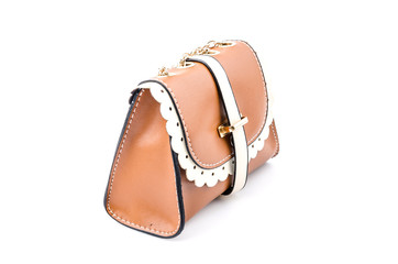 Handbag isolated white background