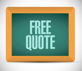 free quote sign illustration design