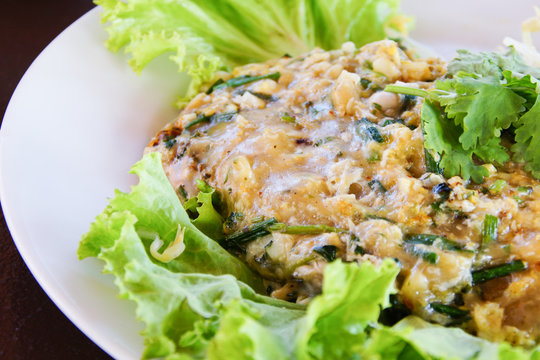 Baby Oyster Omelette Chinese Style