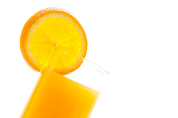 Orange juice glass