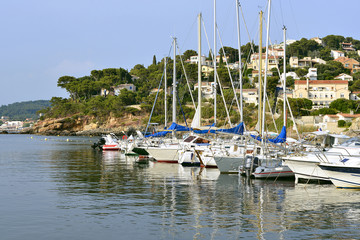Port of Le Pradet in France