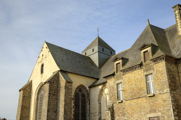 Fototapeta na wymiar Abbey of Paimpont. Broceliande, France