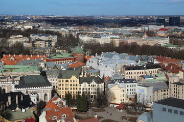 Riga panorama, from St.Peter church, Riga, Latvia