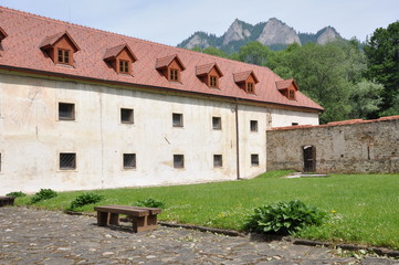 Cerveny Klastor monastery in Slovakia mountain Pieniny