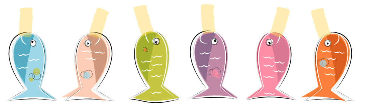 Petits poissons de couleurs