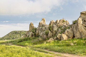 Natural Fort in a prairie