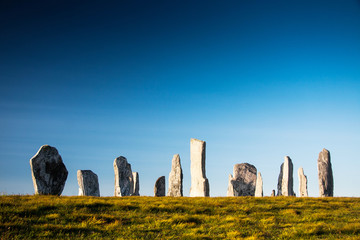 standing stones at callinish on the island lewis, scotland, UK - 65977593