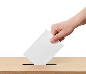 ballot box casting vote election