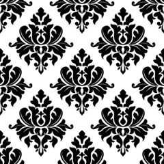 Damask seamless floral pattern