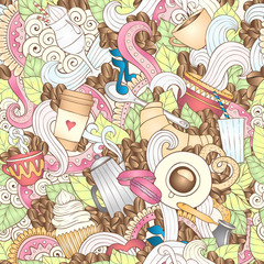 Coffee Hand-Drawn Vector Illustration.