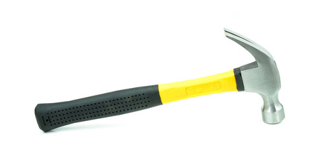 Hammer on white background. This file contains clipping path.