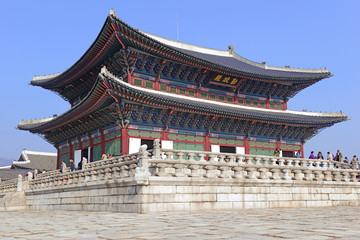 Fototapeta premium Gyeongbokgung Palace, Seoul Korea