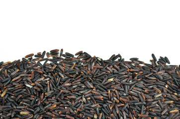 heap of black rice from the Camargue