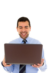 Office Man with laptop