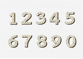 Numbers set. illustration
