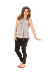 Fototapeta premium woman leggins posing