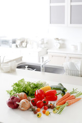 キッチンの野菜